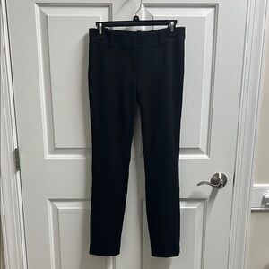 Ann Taylor Black Ankle Pants stretchy size 2 petite 2P waist 29 inseam 29